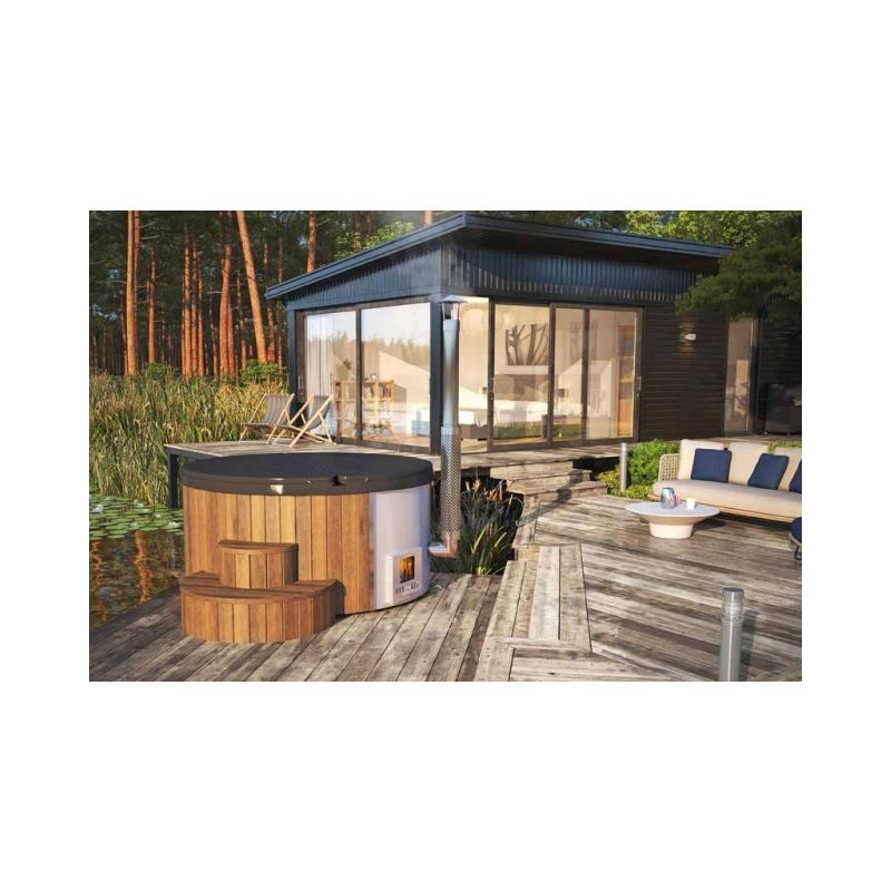 DELUX 2 Thermowood Wood Burning Hot Tub Ø 226cm x 105cm 