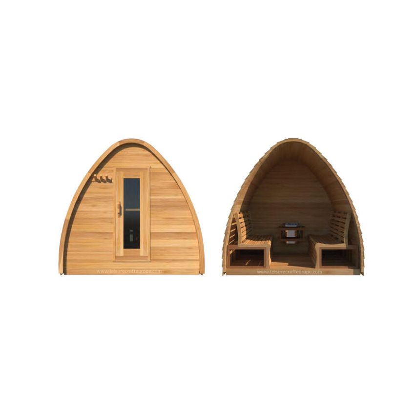 Pod Sauna Red Cedar Knotty L 214 x W 244 cm