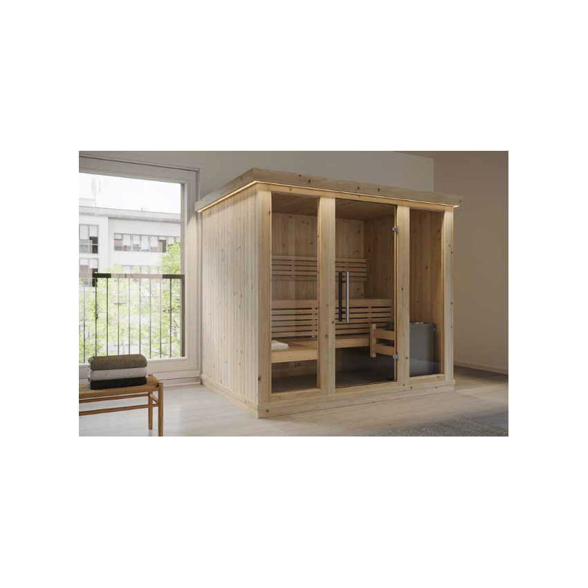 Large Indoor Sauna W 224 x L 175 x H 201