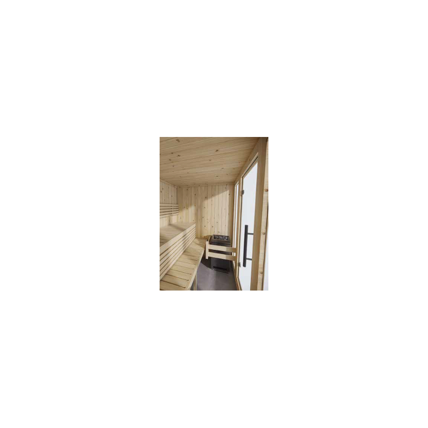 Large Indoor Sauna W 224 x L 175 x H 201