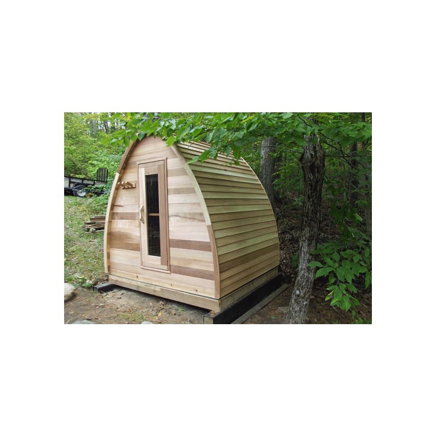 Pod Sauna Red Cedar Clear L 305 cm x W 244 cm (inclu. Porch)