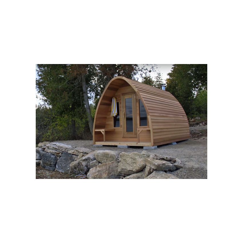 Pod Sauna Red Cedar Clear L 305 cm x W 244 cm (inclu. Porch)