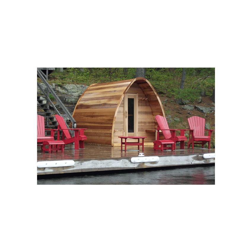 Pod Sauna Red Cedar Clear L 305 cm x W 244 cm (inclu. Porch)