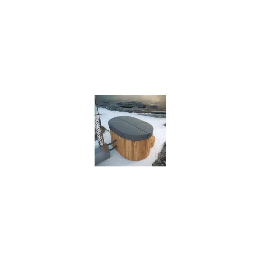 OFURO Wood Burning Hot Tub with fiberglass insert