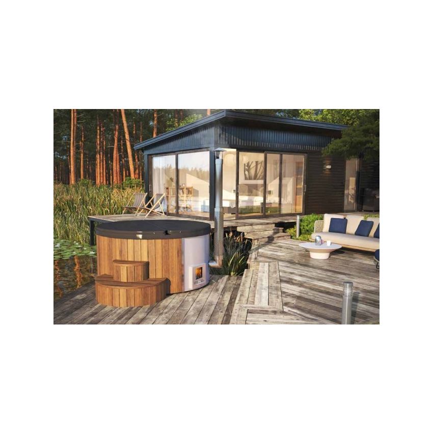 DELUX 2 Thermowood Wood Burning Hot Tub Ø 226cm x 105cm 