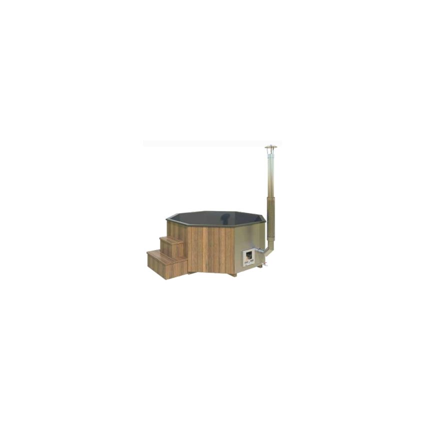 DELUX HEX Thermowood Wood Burning Hot Tub 