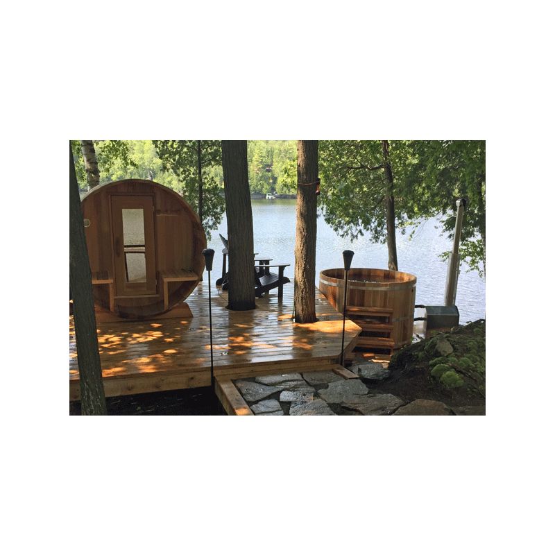 Round Cedar Hot Tub 183cm x 92cm