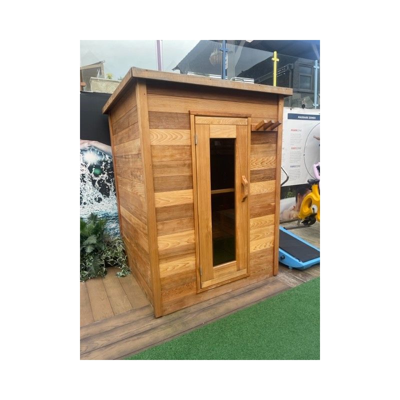 Ex-display Indoor or Outdoor Cedar Sauna W152 x L152cm
