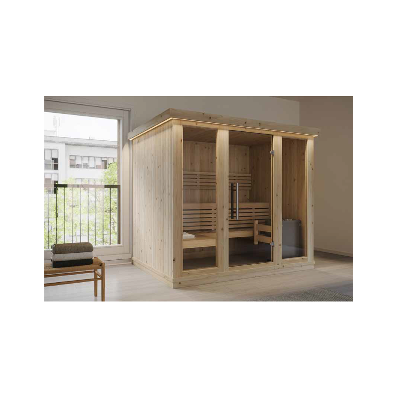 Large Indoor Sauna W 224 x L 175 x H 201