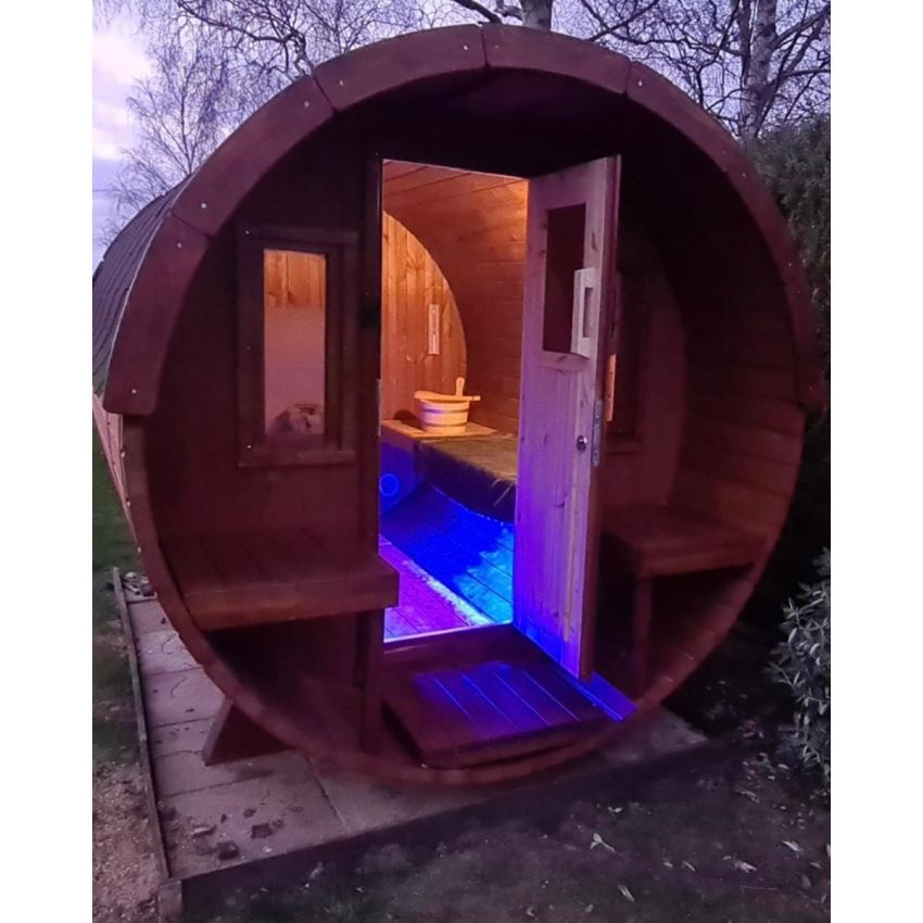 KAJA 250 T Barrel Sauna with Porch