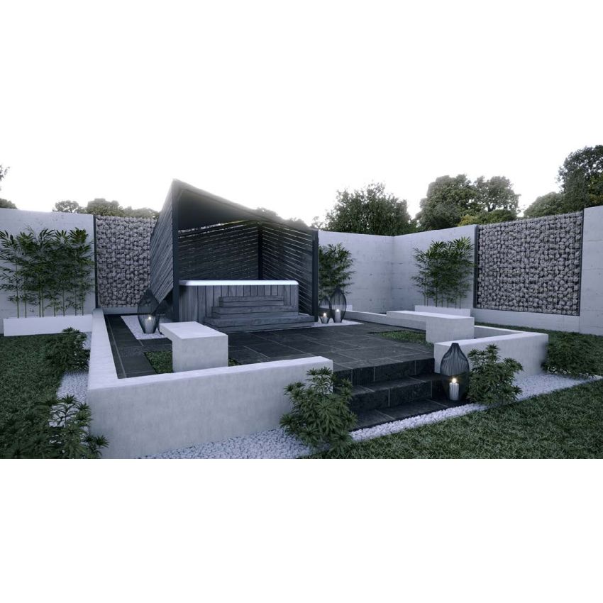 Ex-display Sail Gazebo Steel 3m x 3m with Louvre 