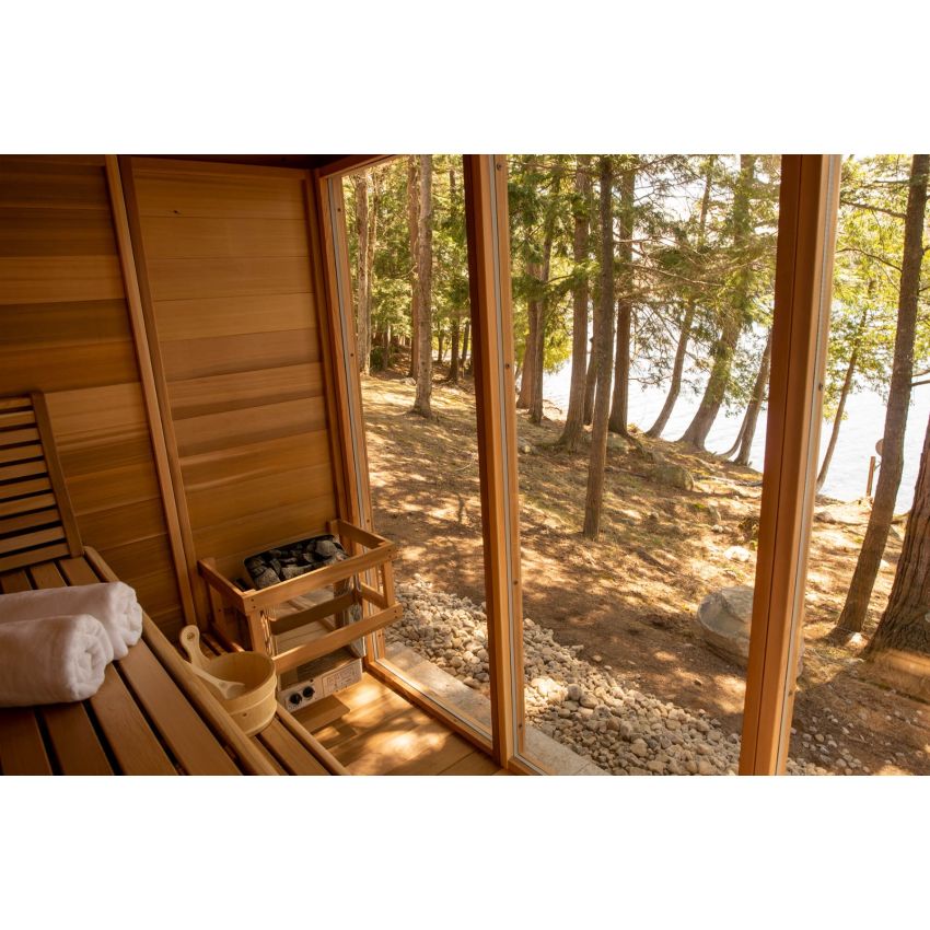 Pure Cube Outdoor Sauna | CU582 L 168 x W 273 CM