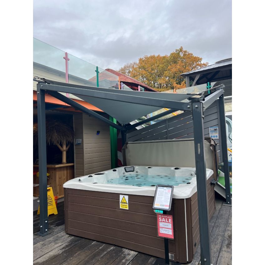 Ex-display Sail Gazebo Steel 3m x 3m with Louvre 