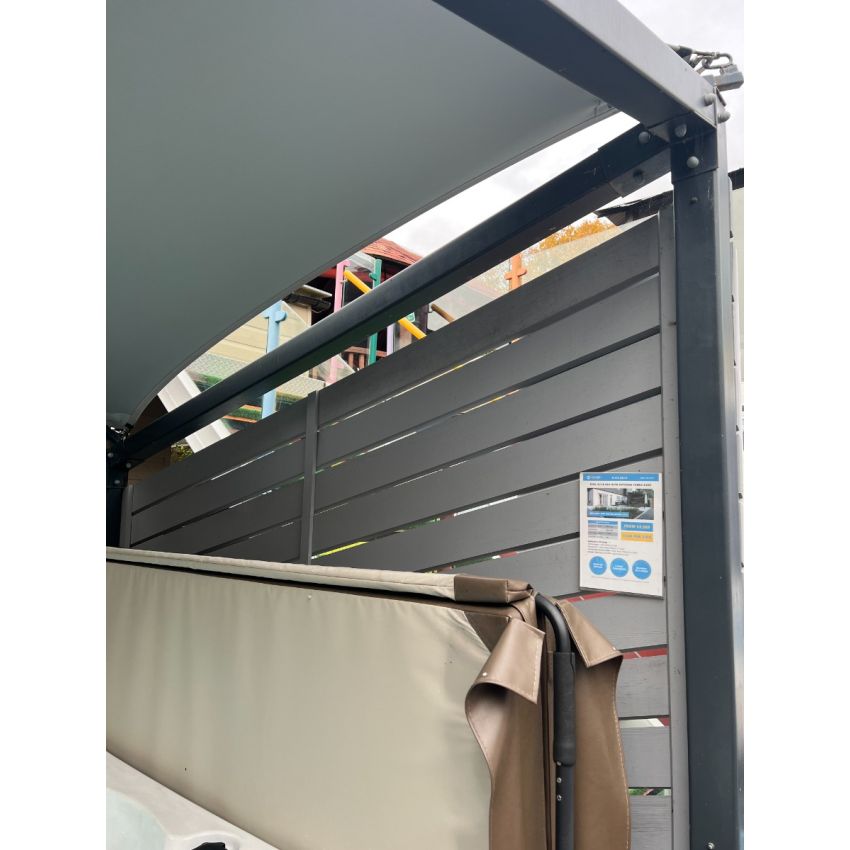 Ex-display Sail Gazebo Steel 3m x 3m with Louvre 