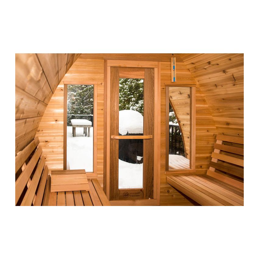 Pod Sauna Red Cedar Knotty L 214 x W 244 cm