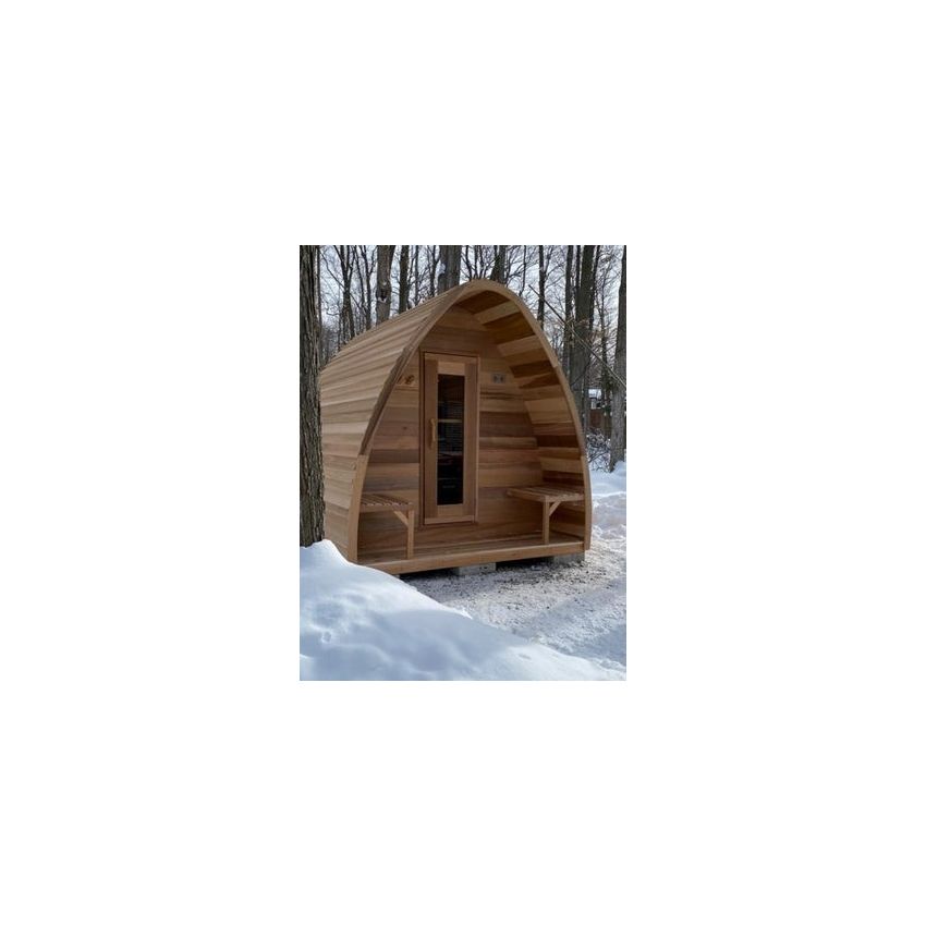Pod Sauna Red Cedar Clear L 305 cm x W 244 cm (inclu. Porch)