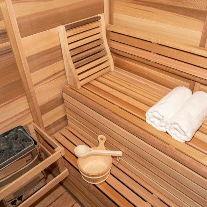 Pure Cube Sauna Indoor | PU552 L 168 x W 168 CM