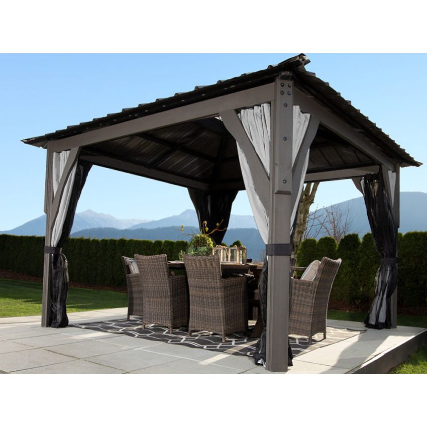 Ex-display Visscher 11x11ft Sierra Gazebo with 1 Louvre
