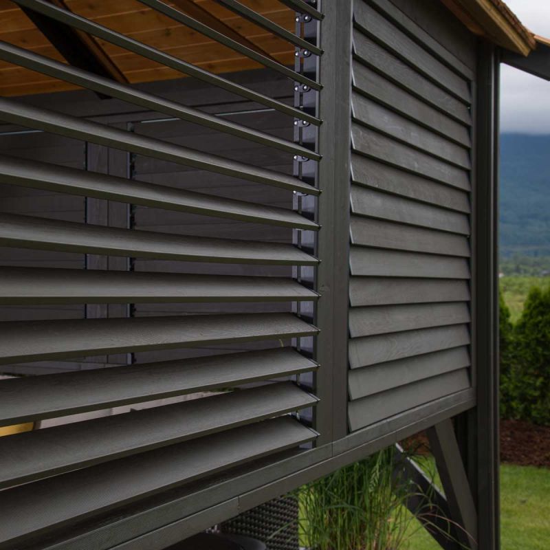 Visscher Gazebo Adjustable Louvre