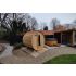 Barrel Sauna Red Cedar Knotty Ø 213 x L 213 cm 
