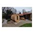 Barrel Sauna Red Cedar Knotty Ø 183 x L 183 cm 