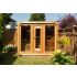 Luna Sauna Red Cedar Knotty W 244 x L 213 cm