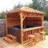 Ex-display Dundalk 10 x 10ft Echoe Gazebo with 1 Louvre & Bar + Stool Kit