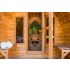 Pod Sauna Red Cedar Knotty L 305 x W 244 CM with Porch on Front 