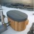 OFURO Wood Burning Hot Tub with fiberglass insert
