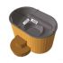 OFURO Wood Burning Hot Tub with fiberglass insert