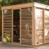 Pure Cube Outdoor Sauna | CU672 L 179 x W 253 CM