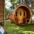 Kaja 280T Barrel Sauna with porch