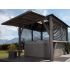 Ex-display Visscher 9x9ft Napa Gazebo with Cabana Kit + Bar & Stool Kit