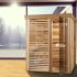 Pure Cube Sauna Indoor | PU552 L 168 x W 168 CM
