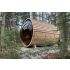 Barrel Sauna Panoramic View Red Cedar Knotty  Ø 213 x L 310 cm