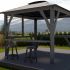 Ex-Display Visscher 9x9ft Napa Gazebo with Cabana Kit