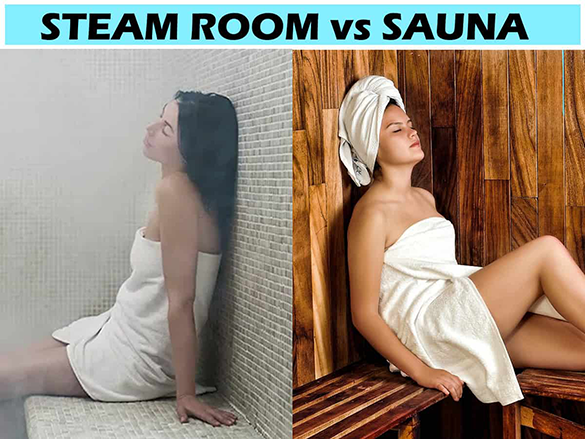 What is the difference between a Steam Rooms and a Sauna?