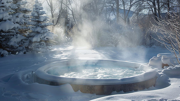 wood fired hot tub heating