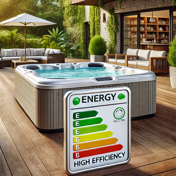 Hot tub heat pump reduce hot tub running costs