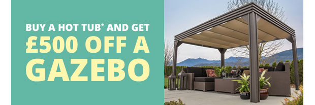 Save &pound;500 on Visscher Gazebo When You Buy A Hot Tub