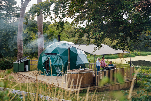 wood fired hot tub installation remote location