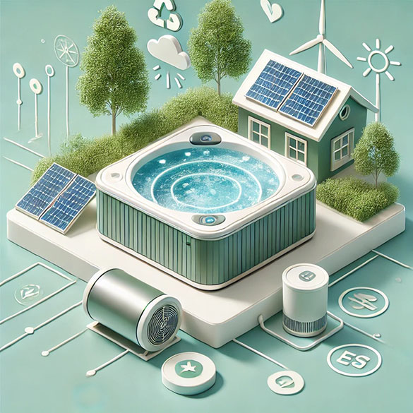 renewable energy for hot tub heat pump