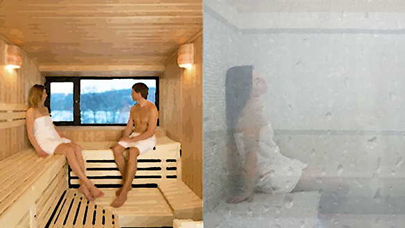 sauna or steam room image