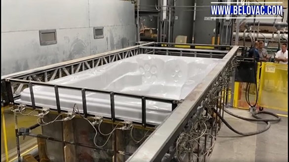 vacuum forming a hot tub